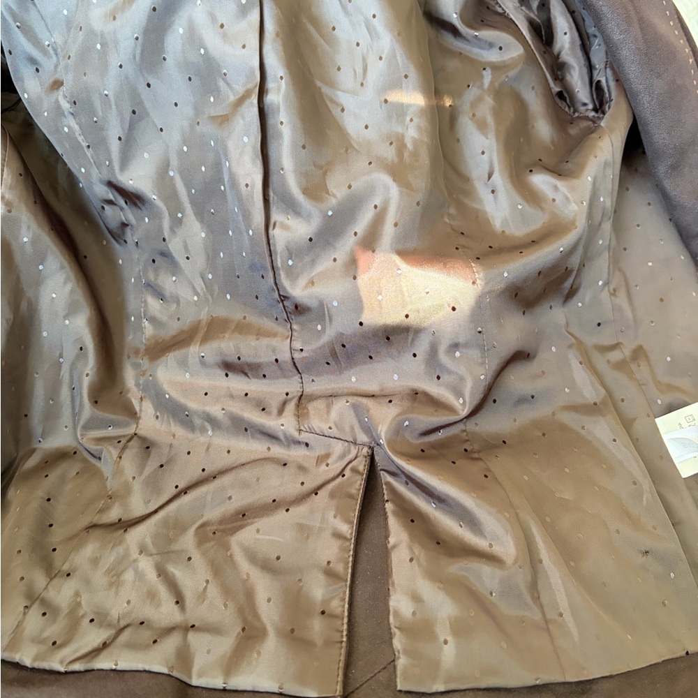 Next Chocolate Brown Suede Two-Piece Skirt Set - Picture 11 of 16